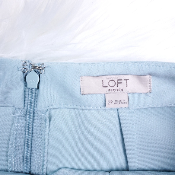 LOFT Ann Taylor Blue Skirt - Picture 2 of 6